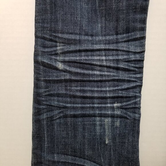 Almost Famous jeans 0 distressed whiskered stretch low rise waist denim grunge - Picture 12 of 15